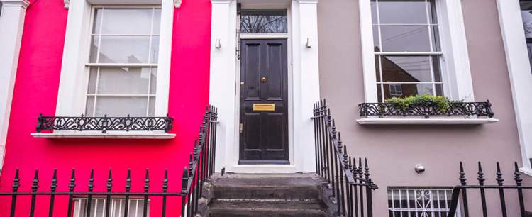 Front view of a door